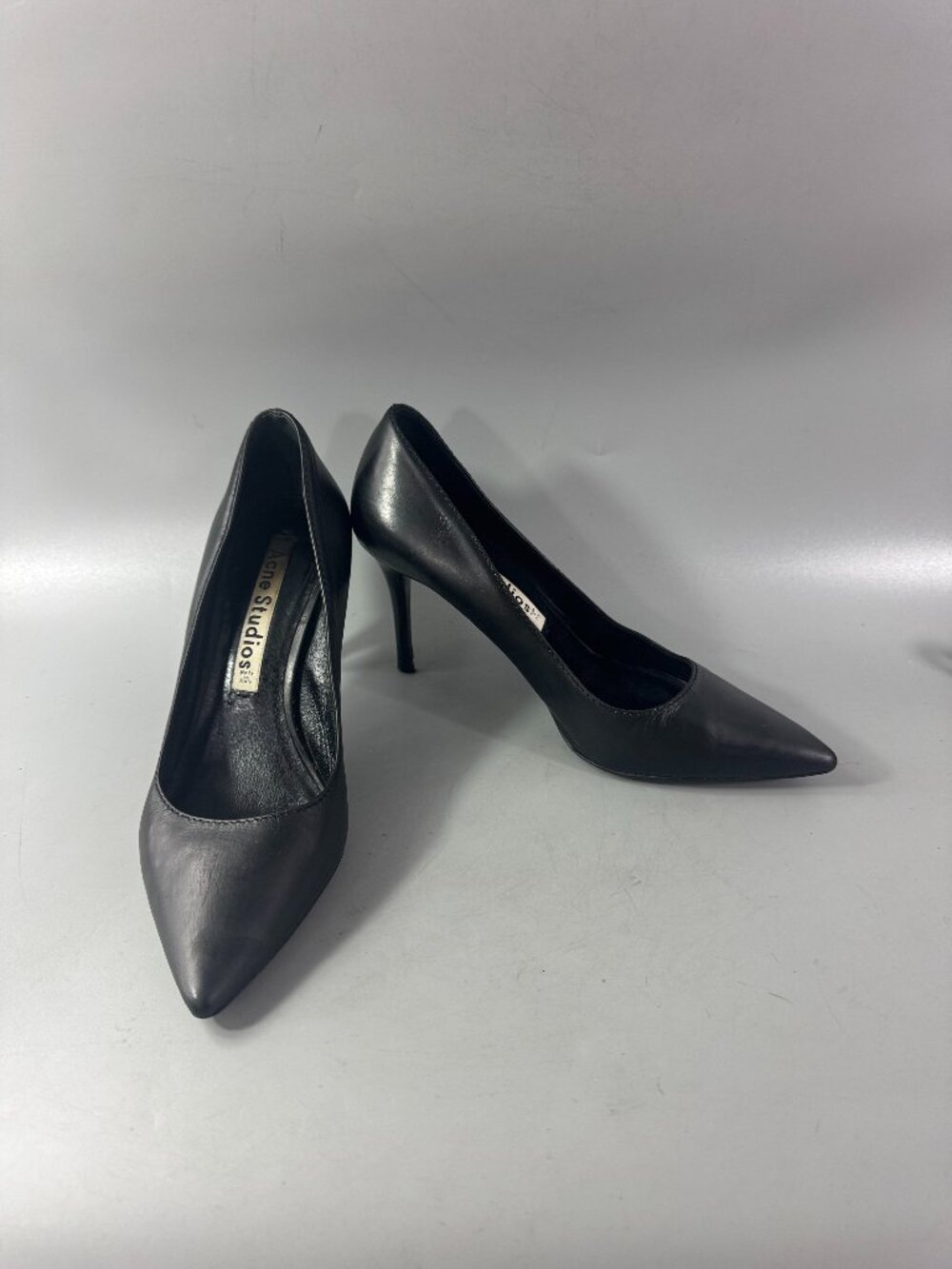 Acne Studios Black Leather Pump, size 39